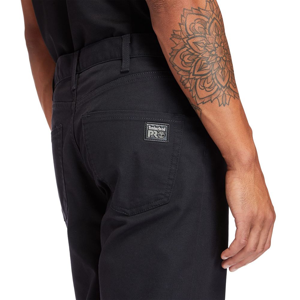 Pantaloni Timberland Barbati Negrii - Pro® 8 Series Flex Panza Work - Romania - KOBZLU079